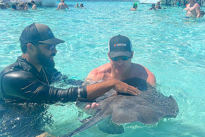 Private Boat Charter in Cayman Islands - Stingray City, where the outing earns its keep